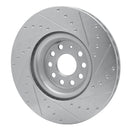 R1 12-26 Volkswagen CC Front Drill & Slot Silver Rotors