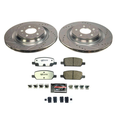 Power Stop 17-21 Tesla 3 Front and Rear Z26 Street Brake Kit