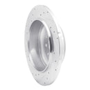 R1 18-25 Jeep Wrangler Rear Right Drilled & Slotted Silver Brake Rotor