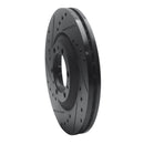 R1 92-02 Acura SLX Front Left Drilled & Slotted Black Brake Rotor