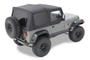 Bestop A-Top For OEM - Jeep 87 Wrangler YJ Replace (Black Crush Clear Windows Door Skins Included)