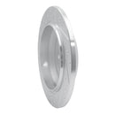 R1 06-12 Mercedes-Benz ML350 Rear Right Drilled & Slotted Silver Brake Rotor