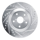 R1 22-24 Subaru WRX Front & Rear Drilled & Slotted Silver Brake Rotor Set