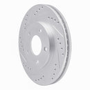R1 94-01 Buick Regal Front Left Drilled & Slotted Silver Brake Rotor