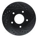 R1 69-78 Cadillac Eldorado Rear/Front Right Drilled & Slotted Black Brake Rotor