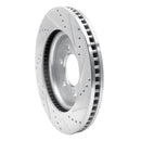 R1 21-25 Ford F-150 4WD Front Left Drilled & Slotted Silver Brake Rotor