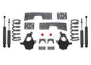 MaxTrac 99-06 GM C1500 2WD V8 4in/6in Lowering Spindle Kit