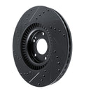 R1 20-25 Hyundai Palisade Front Right Drilled & Slotted Black Brake Rotor