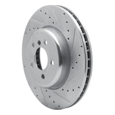 R1 11-19 BMW 535i xDrive Front Drilled & Slotted Silver Brake Rotor Set