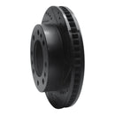R1 06-11 Cadillac DTS Front Right Drilled & Slotted Black Brake Rotor