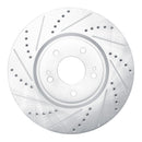 R1 03-06 Mitsubishi Lancer Front & Rear Drilled & Slotted Silver Brake Rotor Set