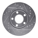 R1 94-04 Ford Mustang Front & Rear Drilled & Slotted Silver Brake Rotor Set