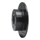 R1 61-91 Mercedes-Benz 220 Rear Right Drilled & Slotted Black Brake Rotor