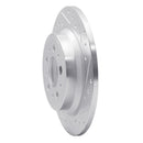 R1 99-09 Volvo S80 Rear Right Drilled & Slotted Silver Brake Rotor