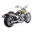 Vance & Hines HD Softail Fatboy 91-09 Twin Slash Slip-On Exhaust