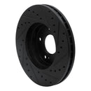 R1 89-96 Nissan 300ZX Front & Rear Drilled & Slotted Black Brake Rotor Set