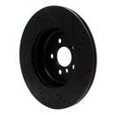 R1 18-25 BMW 430i Front & Rear Drilled & Slotted Black Brake Rotor Set