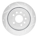 R1 03-11 Cadillac BLS (Mexico) Rear Right Drilled & Slotted Silver Brake Rotor