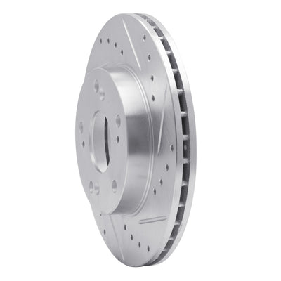 R1 02-15 Acura RSX Front Drilled & Slotted Silver Brake Rotor Set