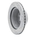R1 68-76 Ford E-350 Econoline Front Left Drilled & Slotted Silver Brake Rotor