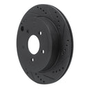 R1 95-97 Ford Ranger (USA/Canada) Front Right Drilled & Slotted Black Brake Rotor
