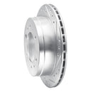 R1 88-95 Nissan Pathfinder  Drilled & Slotted Silver Disc Brake Rotor Set w/Optimum  Pads & Hardware
