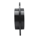 R1 95-97 Volvo 960 Rear Left Drilled & Slotted Black Brake Rotor