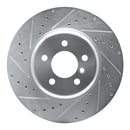 R1 11-16 BMW 535d xDrive Front & Rear Drilled & Slotted Silver Brake Rotor Set
