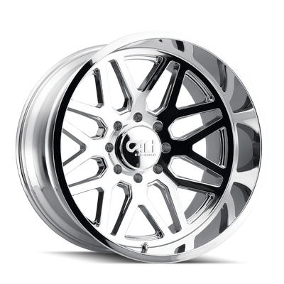 Cali Off-Road 9115 Invader 22x12 / 6x139.7 BP / -51mm Offset / 106.1mm Hub Chrome Wheel