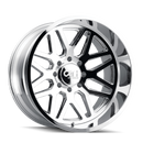 Cali Off-Road 9115 Invader 22x12 / 6x139.7 BP / -51mm Offset / 106.1mm Hub Chrome Wheel