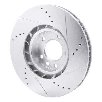 R1 11-18 Porsche Cayenne Front & Rear Drilled & Slotted Silver Brake Rotor Set