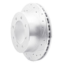 R1 99-07 Ford E-350 Club Wagon Rear Right Drilled & Slotted Silver Brake Rotor