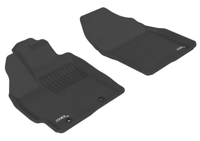 3D MAXpider 2012-2015 Toyota Prius Kagu 1st & 2nd Row Floormats - Black