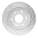 R1 00-08 Cadillac Escalade Front & Rear Drilled & Slotted Silver Brake Rotor Set