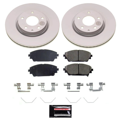 Power Stop 19-23 Mazda 3 Front and Rear Z17 Coated Brake Kit