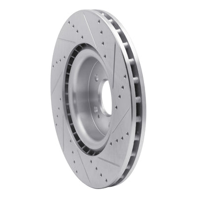 R1 18-22 Kia Stinger Front Drill & Slot Silver Rotors