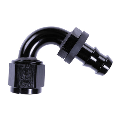 Russell 8AN Twist-Lok 120 Degree Hose End - Black