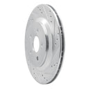 R1 04-07 Ford Freestar Rear Right Drilled & Slotted Silver Brake Rotor