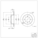 DFC 94-98 Hyundai Sonata Rear Brake Rotor