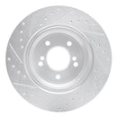 R1 01-06 BMW M3 Front & Rear Drilled & Slotted Silver Brake Rotor Set