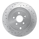 R1 17-25 Subaru BRZ Front & Rear Drilled & Slotted Silver Brake Rotor Set