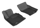 3D MAXpider 2010-2016 Porsche Panamera Kagu 1st & 2nd Row Floormats - Black