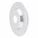 R1 11-15 VPG MV-1 Rear Right Drilled & Slotted Silver Brake Rotor