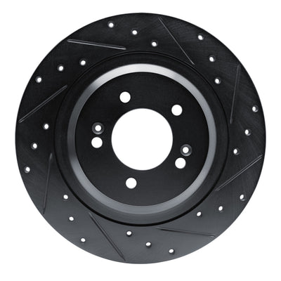 R1 21-25 Hyundai Sonata Front & Rear Drilled & Slotted Black Brake Rotor Set