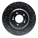 R1 21-25 Hyundai Sonata Front & Rear Drilled & Slotted Black Brake Rotor Set