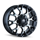 Mayhem 8015 Warrior 18x9 / 8x165.1 BP / -12mm Offset / mm Hub Gloss Black Machined Wheel