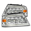 AlphaRex 04-08 Ford F150 / 06-08 Lincoln Mark LT NOVA LED Proj Headlights Chrome w/Activ Light/Seq