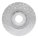 R1 95-97 Ford Ranger (USA/Canada) Front Right Drilled & Slotted Silver Brake Rotor