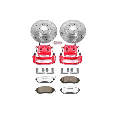 Power Stop 03-06 Subaru Baja Front & Rear Z26 Street Warrior Brake Kit w/Calipers