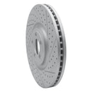 R1 10-24 Jaguar F-Type Front Right Drilled & Slotted Geo-Carbon Rotor
